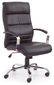 Офісне крісло Halmar TEKSAS Шкіряне Чорне  V-CH-TEKSAS-FOT-CZARNY (5905248116474)