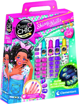 Дитячий набір для манікюру Clementoni Crazy Chic Shiny Nails 18689 (8005125186891)