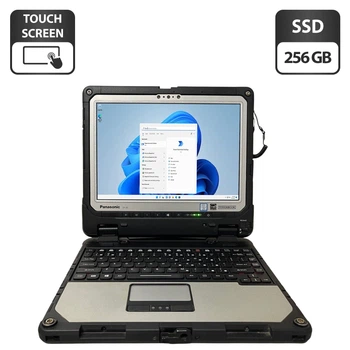 Захищений нетбук-трансформер Panasonic Toughbook CF-33 / 12.5" (2160x1440) IPS Touch / Intel Core i7-7600U (2 (4) ядра по 2,8 - 3,9 ГГц) / 16 ГБ DDR3 / 256 ГБ SSD / Intel HD Graphics 620 / WebCam / GPS / Два АКБ б/в