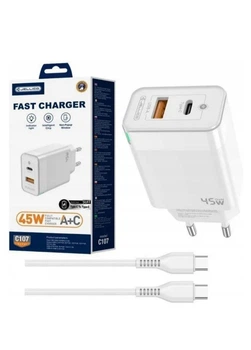 Комплект швидкої зарядки для смартфонів JELLICO 45W fast charger
