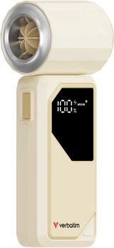 Вентилятор ручний Verbatim Cool 'n' Go AirJet Біло-срібний (32341)