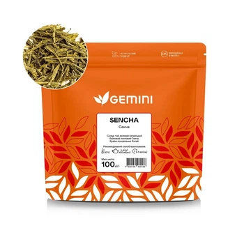 Чай листовий Gemini Sencha Сенча 100г