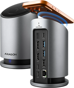 Концентратор Axagon USB-C 9IN1 WRL 0.6 м (HMC-WL9)