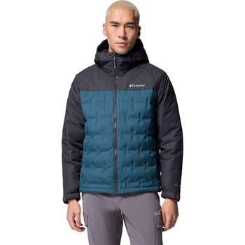 Пуховая куртка Columbia Grand Trek III Down Hooded Jacket (размер XXLarge, цвет Everblue/Shark)