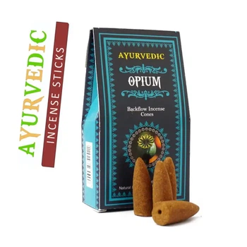 Ayurvedic back flow opium ароматические конусы жидкий дым опиум Сухая масала