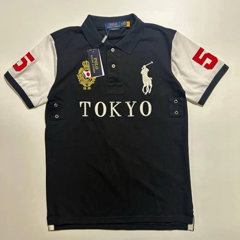 Футболка Polo Ralph Lauren Tokyo 5 чорного кольору, футболка поло, розмір L