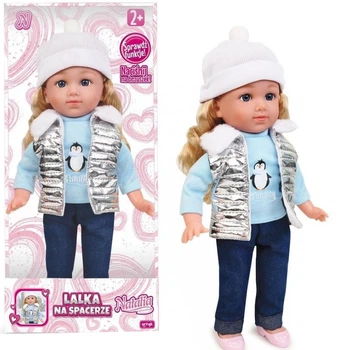 Лялька Artyk Natalia Collection дівчинка в срібній жилетці 36 см 18566 (5901811185663)