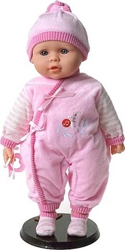 Лялька Adar в рожевому комбінезоні говорить і співає польською мовою 40 см 54442 (5901271544420)