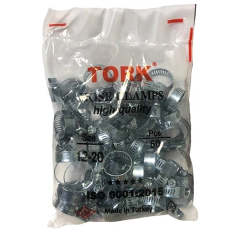 Хомут червячный перфорированный TORK 12-20 мм упаковка 50 штук
