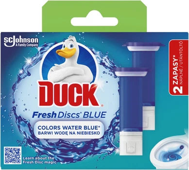 Туалетний блок Duck Диски чистоти Блакить 2 змінні блоки (5000204331394)