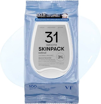Маски-педи VT Cosmetics Smooth Skin Pack для обличчя з ретинолом 100 шт