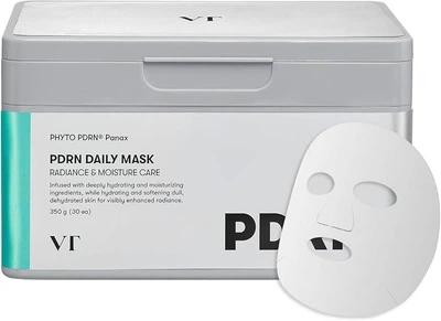 Набор тканевых масок VT Cosmetics PDRN Daily Mask с PDRN для укрепления барьера и регенерации кожи 30 шт