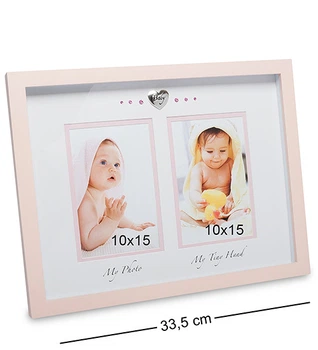 Фоторамка Baby 33,5 см на 2 фото 10х15 см 150130