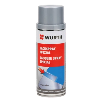 Аэрозольная краска WÜRTH Lacquer Spray Special Felgensilber для дисков 400 мл Серебристая