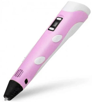 Детский набор для моделирования 3D-Pen ручка с LCD-дисплеем Розовый