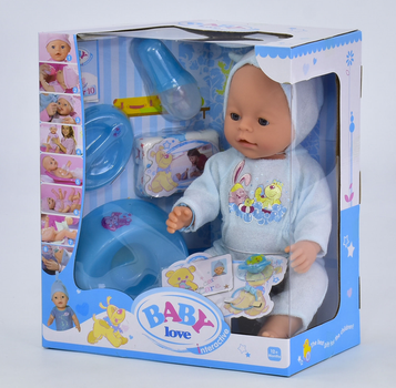 Пупс BL 033 G с аксессуарами, в коробке
