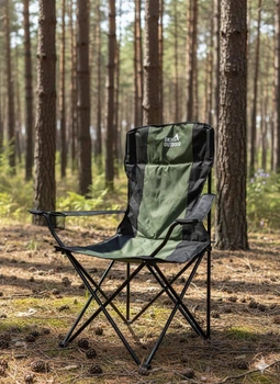 Крісло складане Skif Outdoor Soft Base Black/olive + чохол в комплекті