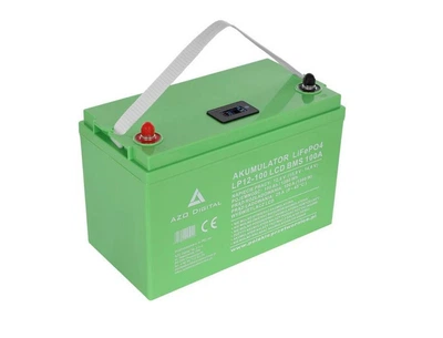 Акумулятор Azo Digital LiFePO4 LP12-100 100Ah 12V 100A LCD з Bluetooth