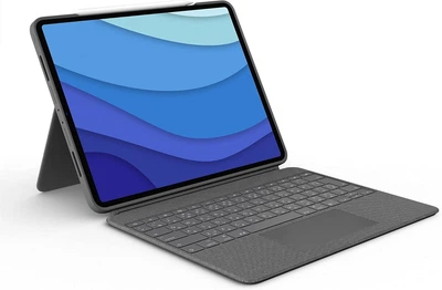 Чохол-клавіатура Logitech Combo Touch Keyboard для Apple iPad Pro 12.9" 2018/2020/2021/2022 Grey (920-010097)