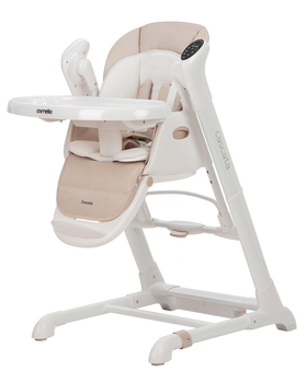 Стільчик для годування 3в1 CARRELLO Cascata (стільчик-гойдалка, шезлонг) CRL-10303 Cream Beige Бежевий