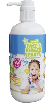 Naturalna farba do twarzy i palców Boti w butelce z pompką 1 l Biała (1460596F) (4897046475208)