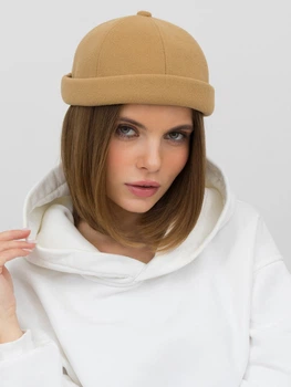Кепка жіноча VILSS Empty Cashmere Doker VL-2229-024-E-M 57-59 Світлий горіх (ROZ6501087314)