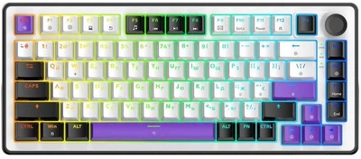 Ігрова клавіатура HATOR Hellyberry HK75 White-Violet