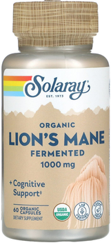 Їжовик гребінчастий Solaray гриб левова грива Lions Mane 60 капсул ARE-576526