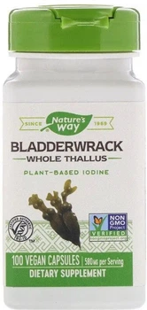 Ламінарія йод Nature's Way Bladderwrack 580 мг 100 капсул ARE-576361