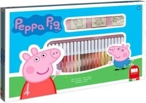Zestaw pieczątek i pisaków Multiprint Dante Świnka Peppa 36 szt (8009233578753)