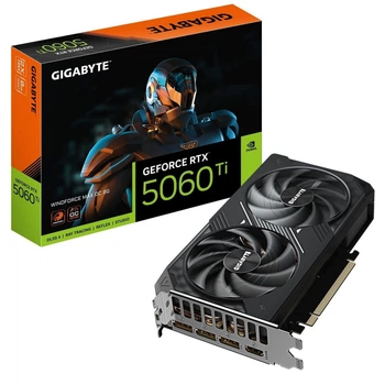 Відеокарта GF RTX 5060 Ti 8GB GDDR7 WindForce Max OC Gigabyte (GV-N506TWF2MAX OC-8GD)