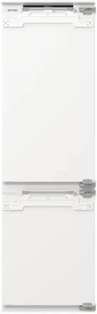 Холодильник Gorenje вбудований з нижн. мороз., 177x69x55см, 2 двері,252(76)л, А+, NF+, Зона св-ті, Диспл, Wi-Fi, Біли