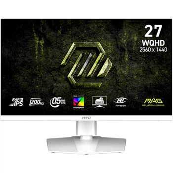 Монітор ігровий 27" MSI MAG 274QRFW E20 IPS 2560x1440 200 Гц 300 кд/м² White