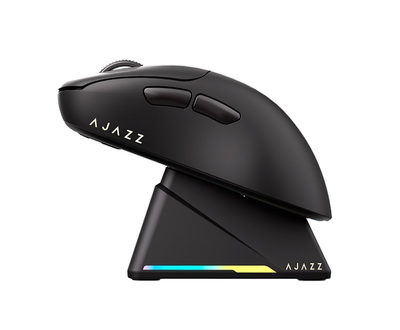 Ігрова бездротова миша Ajazz AJ179Pro Bluetooth/2.4 ГГц/USB-C до 26000 dpi з магнітною станцією Black (AJ179-PRO-B)