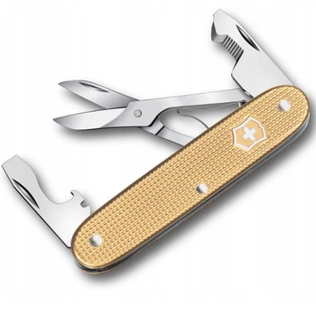 Складаний інструмент Victorinox Companion Slim Alox 6 функцій швейцарський 93 мм Золотий