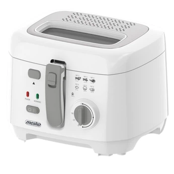Фритюрниця Mesko MS 4908 G 2,5 л 1800 Вт Білий/Сірий