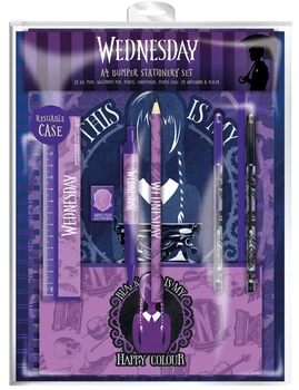 Zestaw szkolny piśmienniczy Pyramid International Wednesday  - Writing Time A4 Bumper (SR74542)(5056480394042)