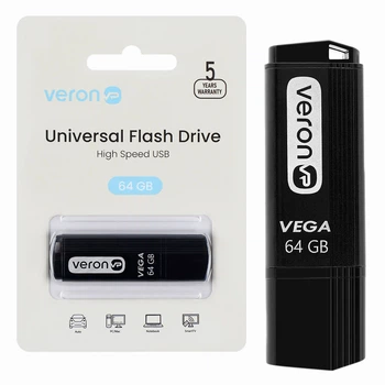 USB флешка Veron Vega 64GB для хранения данных быстрое и компактное решение для студентов и профессионалов