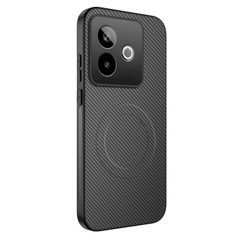 Чохол Carbon Shield with Ring для Realme GT 7T / GT 7 з підтримкою бездротової зарядки gray