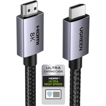 Кабель Ugreen HD171 HDMI 2.1 8K 60Hz 4K 120Hz 240Hz 48 Гбіт/с 10 м Чорний (25914)