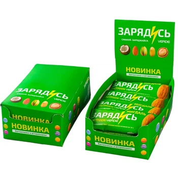 Батончик “Зарядись” Мигдаль + Вітамін D3 VERDE 30 г