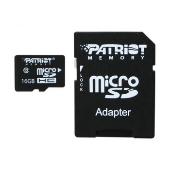 Карта пам'яті microSDHC (UHS-1) Patriot LX Series 16Gb class 10 (adapter SD) (PSF16GMCSDHC10) (427)