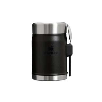 Термос для Їжі з ложкою 400мл Stanley Classic Legendary Black 2.0 10-11353-0105