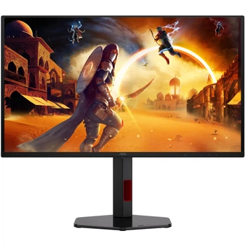 TFT 27' AOC Q27G4ZDR, QD-OLED, 240Гц, 0,03мс, 2хHDMI, DP, USB-hub, HAS, Pivot, чорно-червоний
