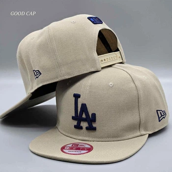 Кепка снэпбек snapback LA Бежевый