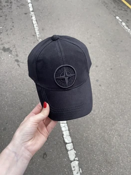 Бейсболка кепка Stone Island чорна 57-59
