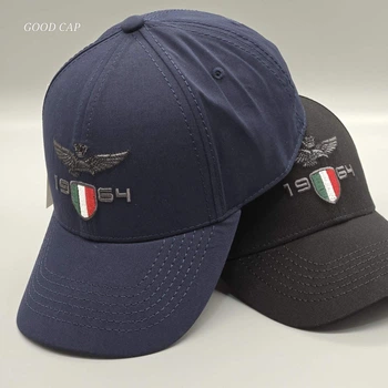 Кепка бейсболка aeronautica militare синя чорна чоловіча