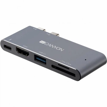 Порт-репликатор Canyon Docking Station with 5 ports, Thunderbolt 3, Input 100-240V (CNS-TDS05DG) CANYON CNS-TDS05DG 970051