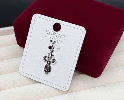 Женский кулон-крестик Xuping из медицинского золота Гипоаллергенная бижутерия