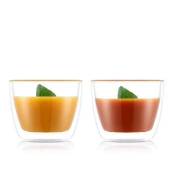 Набор чашек 2 шт для латте BISTRO с двойными стенками, 0,45 л BODUM 10607-10